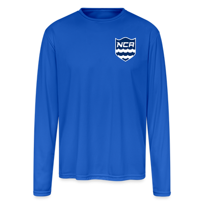 Men's Moisture Wicking Performance Long Sleeve T-Shirt - royal blue