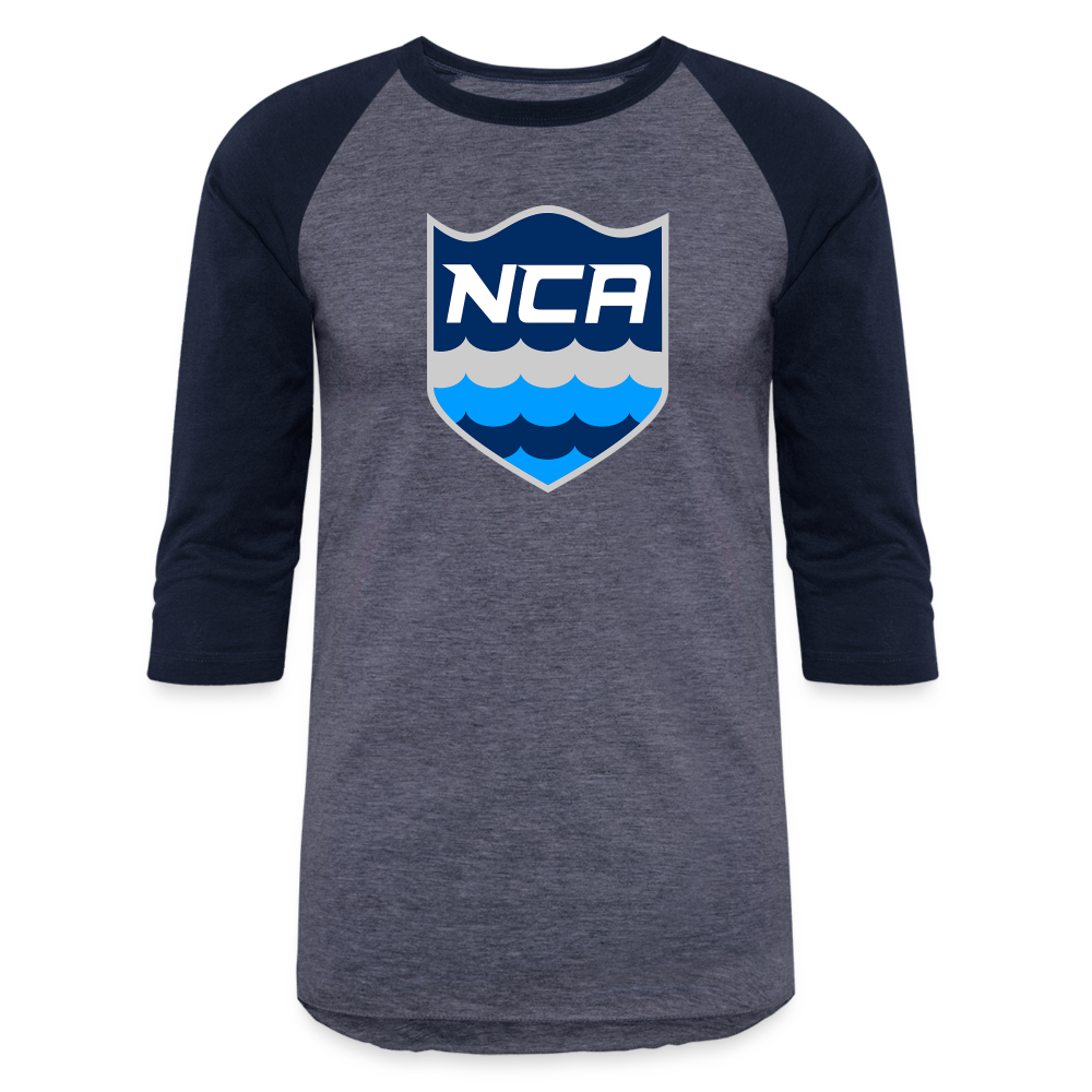 NCA Baseball T-Shirt - heather blue/navy