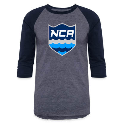 NCA Baseball T-Shirt - heather blue/navy