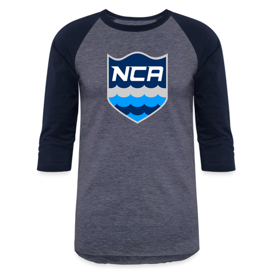 NCA Baseball T-Shirt - heather blue/navy