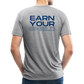 Adult Earn Your Shield T-Shirt - heather grey