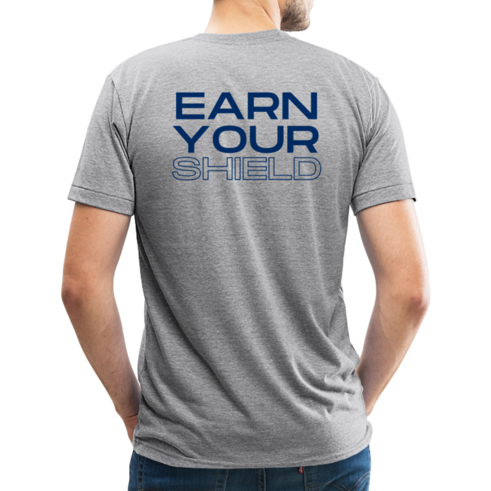 Adult Earn Your Shield T-Shirt - heather grey