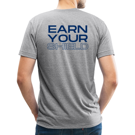 Adult Earn Your Shield T-Shirt - heather grey