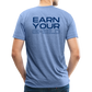Adult Earn Your Shield T-Shirt - heather blue