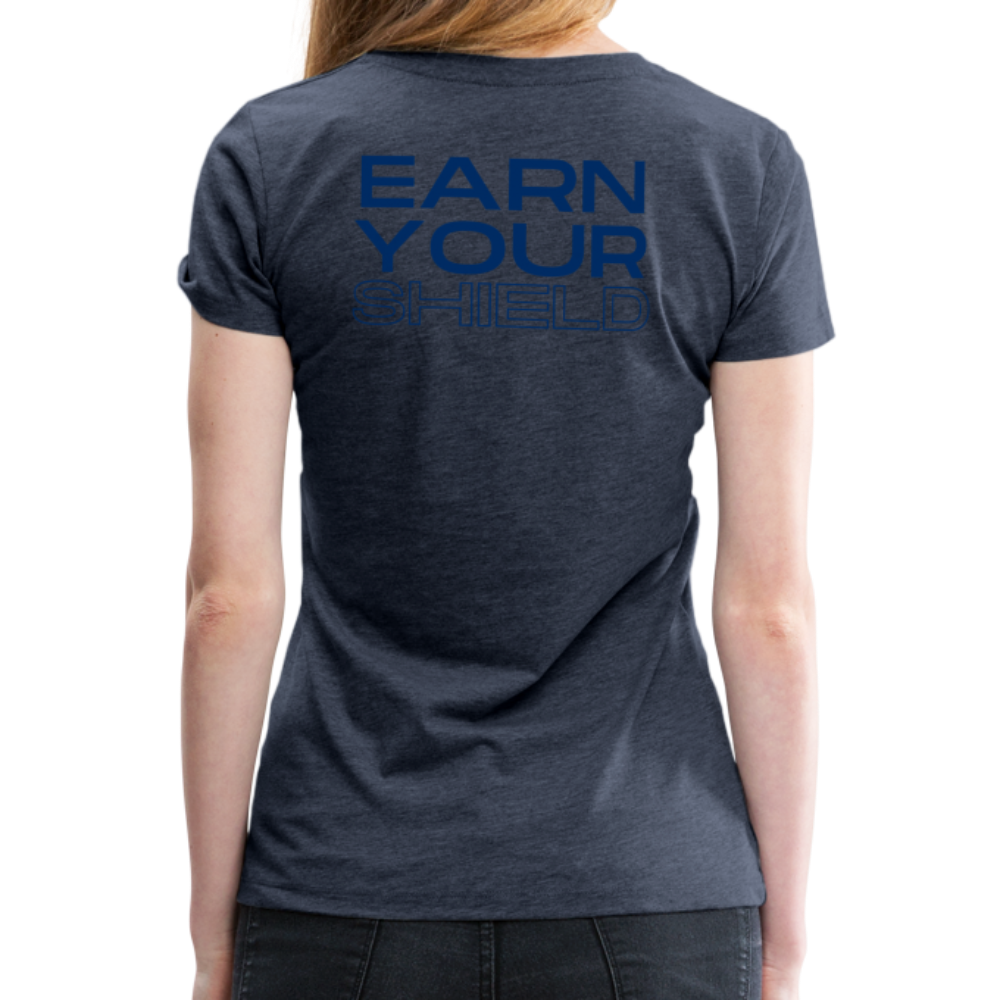 Women’s NCA Earn Your Shield T-Shirt - heather blue